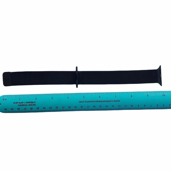 NEW BLACK Milanese Loop Band Apple Watch 44/45/49mm Stainless Steel - Picture 3 of 6